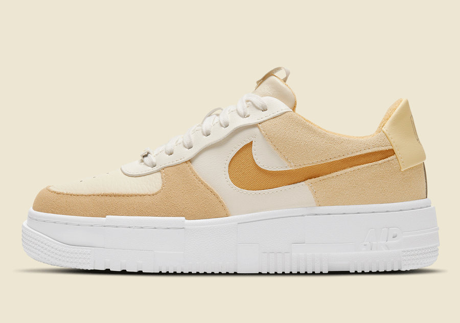 Nike,Air Force 1 Pixel,DH3856-  熟悉的解构装扮！这款 Air Force 1 又出全新配色！
