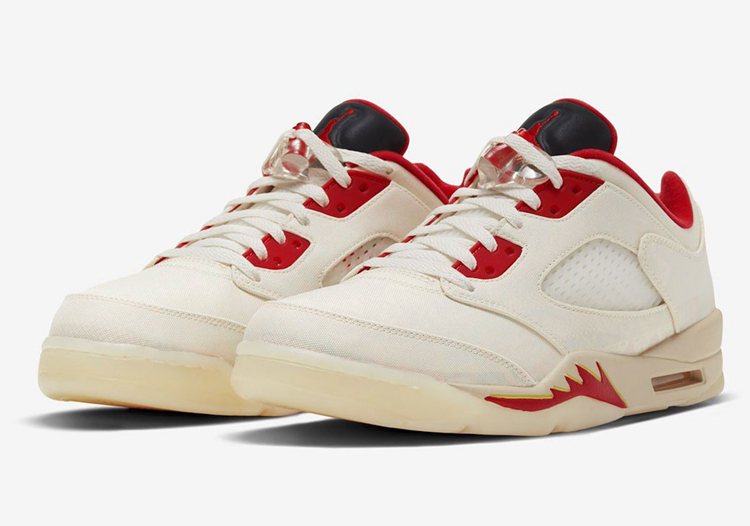 Air Jordan 5 Low,Chinese New Y  又一「CNY」主题配色曝光！鞋面居然还暗藏刮刮乐设计？！