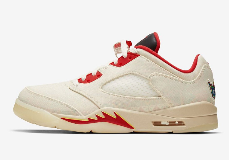 Air Jordan 5 Low,Chinese New Y  又一「CNY」主题配色曝光！鞋面居然还暗藏刮刮乐设计？！