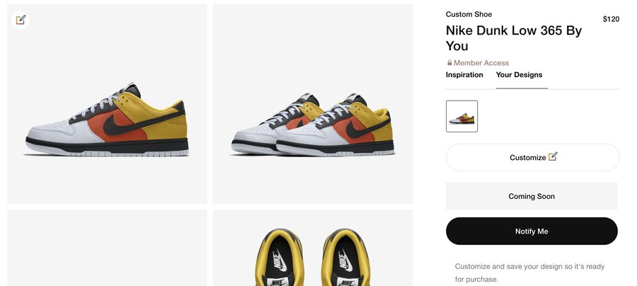 Nike,定制,Dunk,Nike By You  闪电、黑脚趾配色都有！Nike 官方开启 Dunk 定制选项！