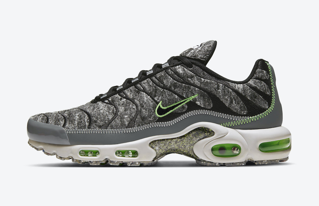 Air Max Plus Essential,Nike,DA 荧光绿作为点缀 再生羊毛材料！全新 Air Max Plus Essential 官图释出！