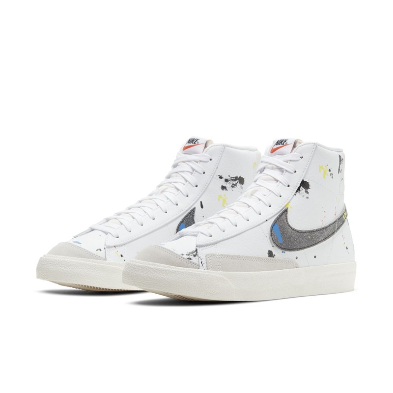 Nike,Blazer Mid,DC7331-100  多彩泼墨点缀！Nike Blazer Mid 77 全新配色官图释出！