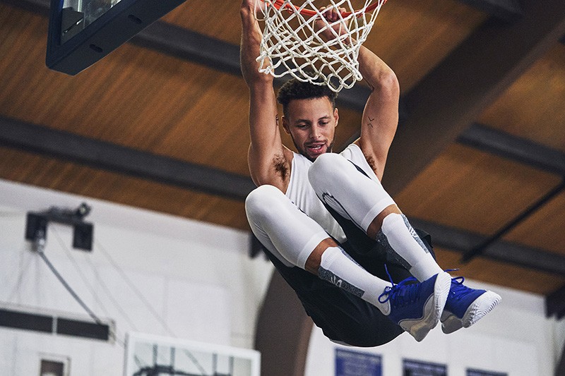 UA，Under Armour,Curry Flow 8,C  库里单场最高分配色！勇士蓝 UA Curry Flow 8 刚刚上架！