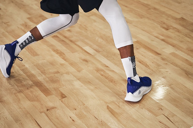 UA，Under Armour,Curry Flow 8,C  库里单场最高分配色！勇士蓝 UA Curry Flow 8 刚刚上架！