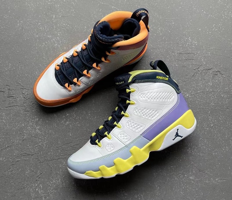 Jordan Brand,Air Jordan 9,AJ9,  超吸睛鸳鸯设计！Air Jordan 9 清新配色实物图释出！