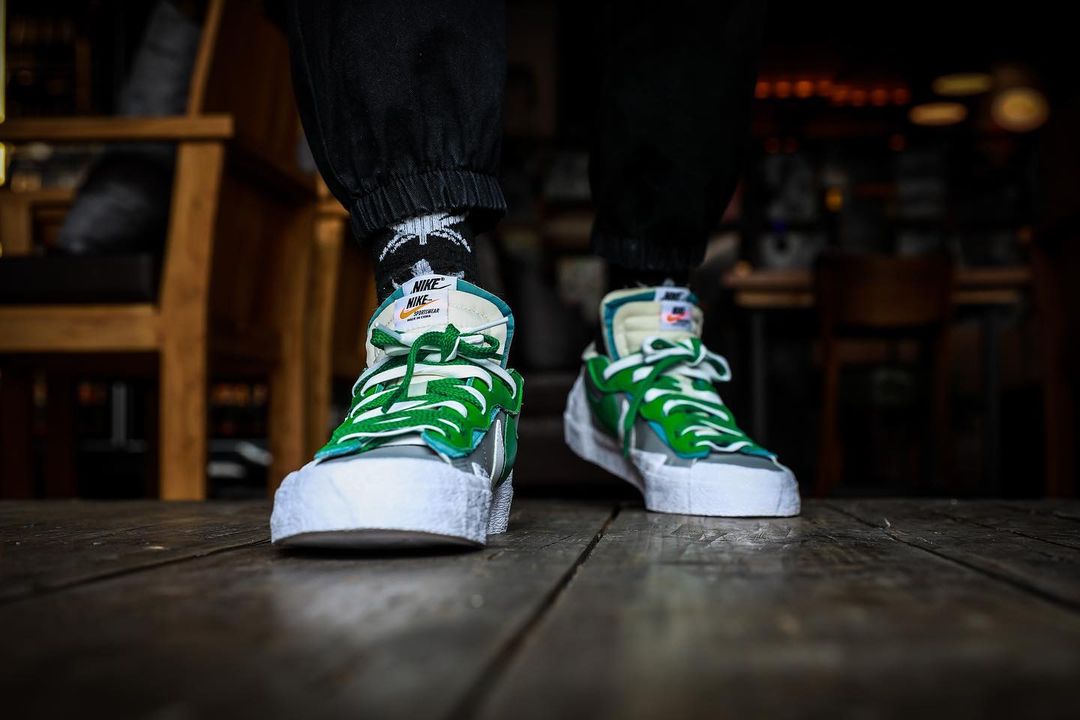sacai,Nike,Blazer,发售,DD1877-00  下月发售！sacai x Nike 新鞋上脚曝光！两款配色你选哪双？