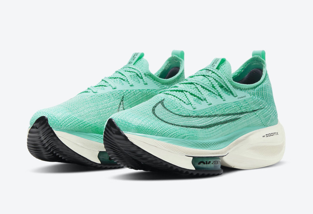 Nike Air Zoom Alphafly NEXT％,N  清爽薄荷绿装扮！全新 Nike「最强跑鞋」即将发售！