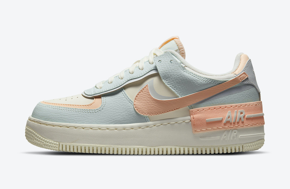 Nike,Air Force 1 shadow,CU8591  甜美清爽解构风！Air Force 1 Shadow 全新配色官图释出！