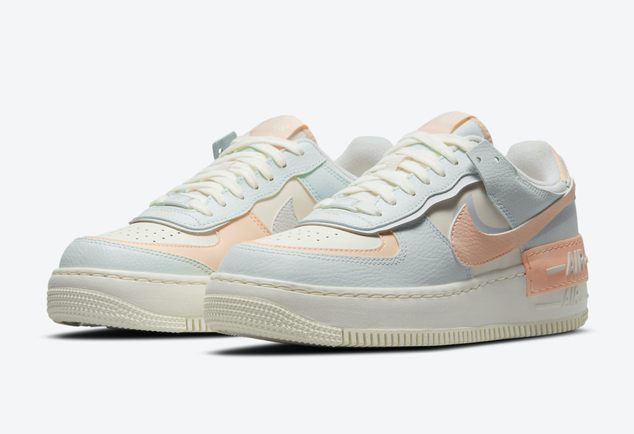Nike,Air Force 1 shadow,CU8591  甜美清爽解构风！Air Force 1 Shadow 全新配色官图释出！