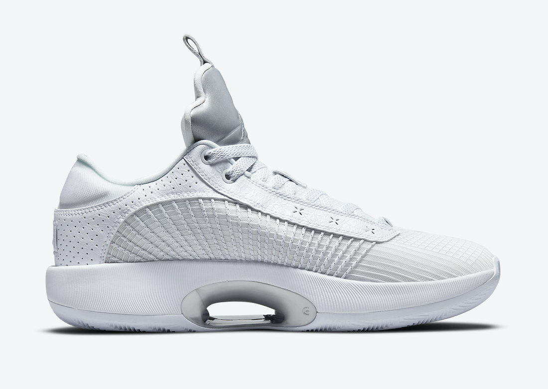 Air Jordan 35 Low,Jordan Brand  亮眼银色点缀！纯白 Air Jordan 35 Low 即将发售！
