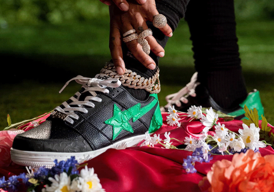 BAPE,BAPE STA,  奢华浮雕点缀！BAPE STA 全新联名配色即将发售！