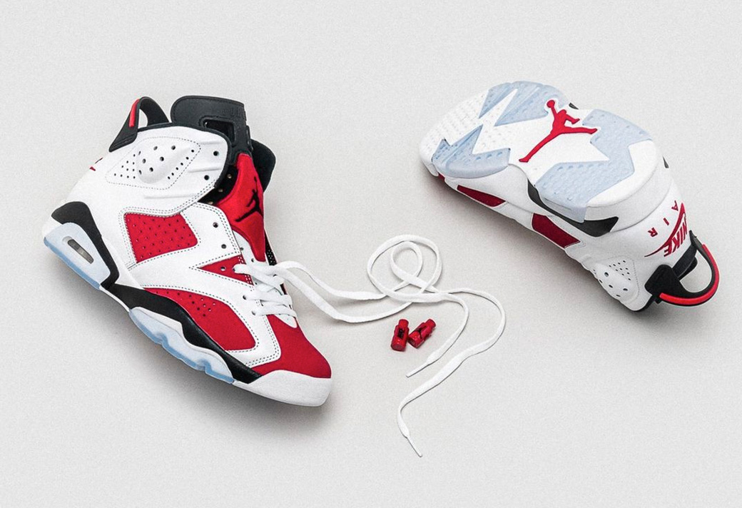 CT8529-106,AJ6,Air Jordan 6,胭脂 CT8529-106 不要忘了新年第一抽！胭脂红 AJ6 男女款明早发售！