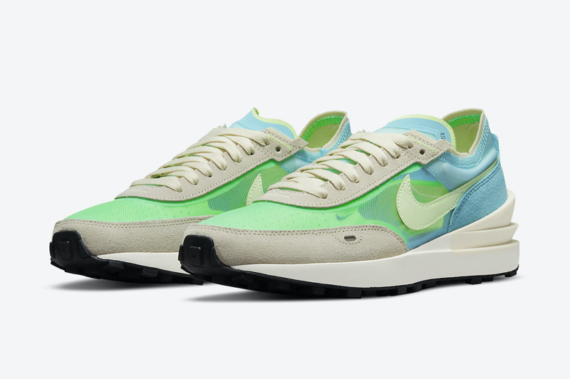 Waffle One,Nike,Scream Green,D  小清新配色极具吸睛度！全新配色 Nike Waffle One 官图释出！