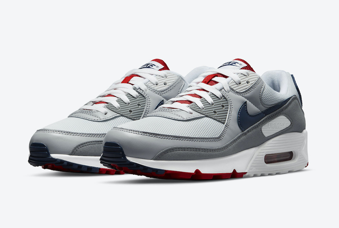 Air Max 90,Nike,CZ1846-001  经典「美国队」配色！全新 Air Max 90 即将发售！