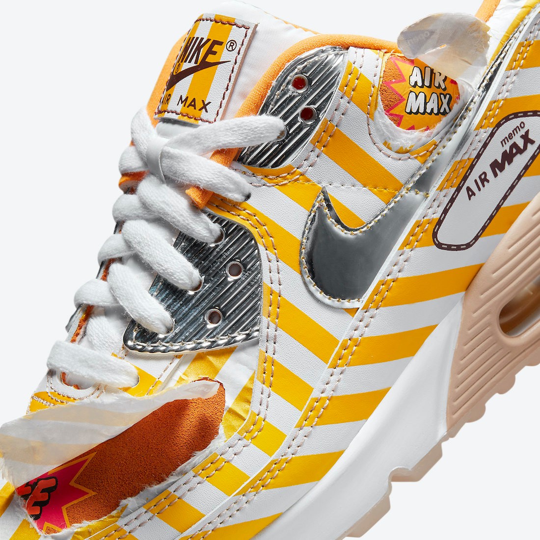 Air Max 90,Nike,DD5481-735  火前预警！撕开鞋面秒变炸鸡！这双全新 Air Max 90 也太秀了！