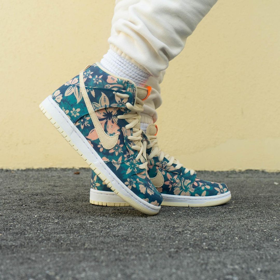 Nike SB,Dunk High,Hawaii,CZ223  骚气扎染！「夏威夷」Dunk SB Hi 上脚首次曝光！