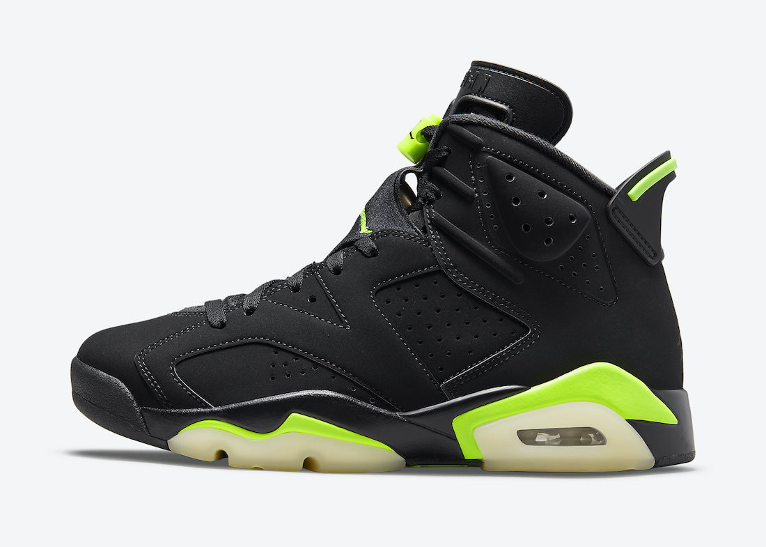Air Jordan,AJ6,CT8529-003,Elec  小俄勒冈配色！全新 Air Jordan 6  “Electric Green” 发售日期确定！