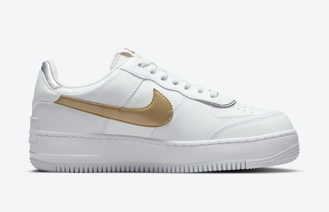 Nike,Air Force 1 Shadow, DM306  解构风十足！Air Force 1 Shadow 白金配色官图曝光！