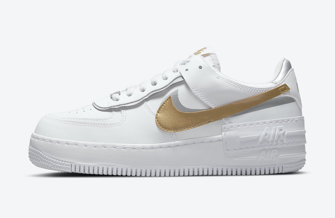 Nike,Air Force 1 Shadow, DM306  解构风十足！Air Force 1 Shadow 白金配色官图曝光！
