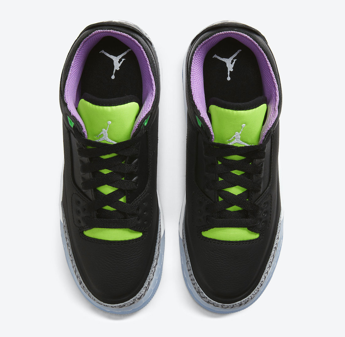 Air Jordan,aj3,DA2304-003,Elec  骚气小丑装扮！全新 Air Jordan 3 发售日期确定！