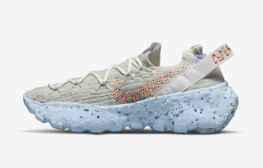 Nike Space Hippie 04,Nike,CD34  彩虹编织刺绣！全新「垃圾鞋」Space Hippie 04 官图曝光！