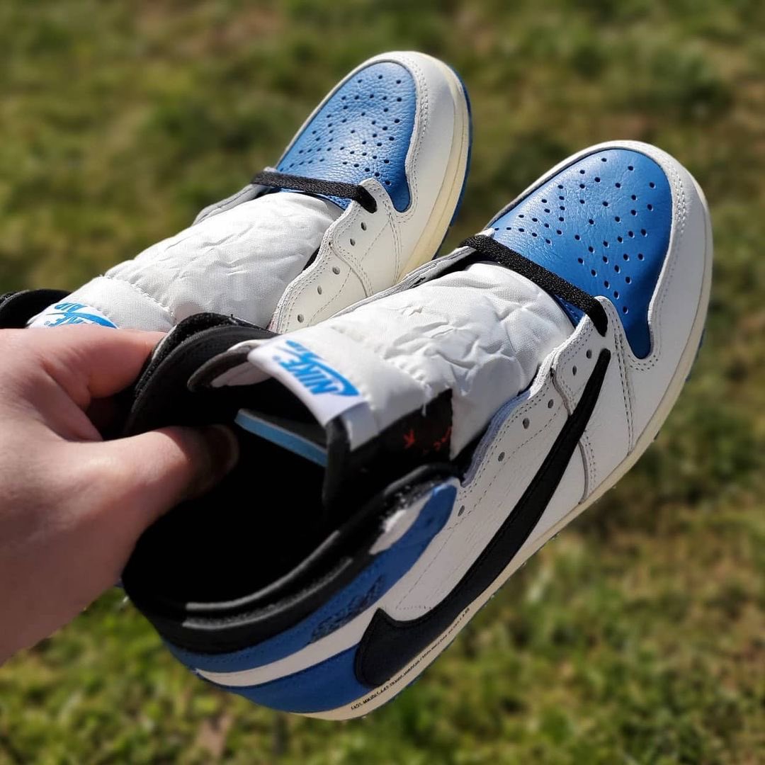 Air Jordan 1,AJ1,Travis Scott,  闪电倒钩 AJ1 新图曝光！网友：有一点我不满意！！！