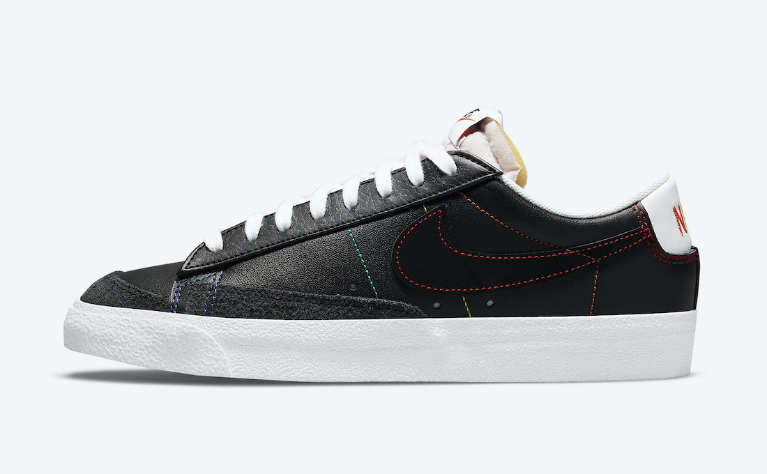 Nike,Blazer Low,DJ6000-001,Mul  彩虹车线太骚气！全新 Nike Blazer Low 官图曝光！