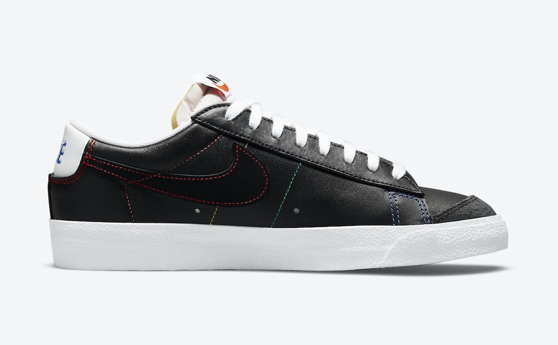 Nike,Blazer Low,DJ6000-001,Mul  彩虹车线太骚气！全新 Nike Blazer Low 官图曝光！