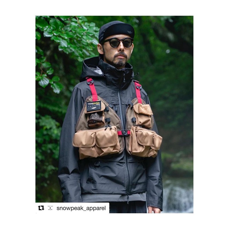 Snow Peak,TONEDTROUT,钓鱼  机能感拉满的钓鱼背心！Snow Peak x TONEDTROUT 联名新品发布！