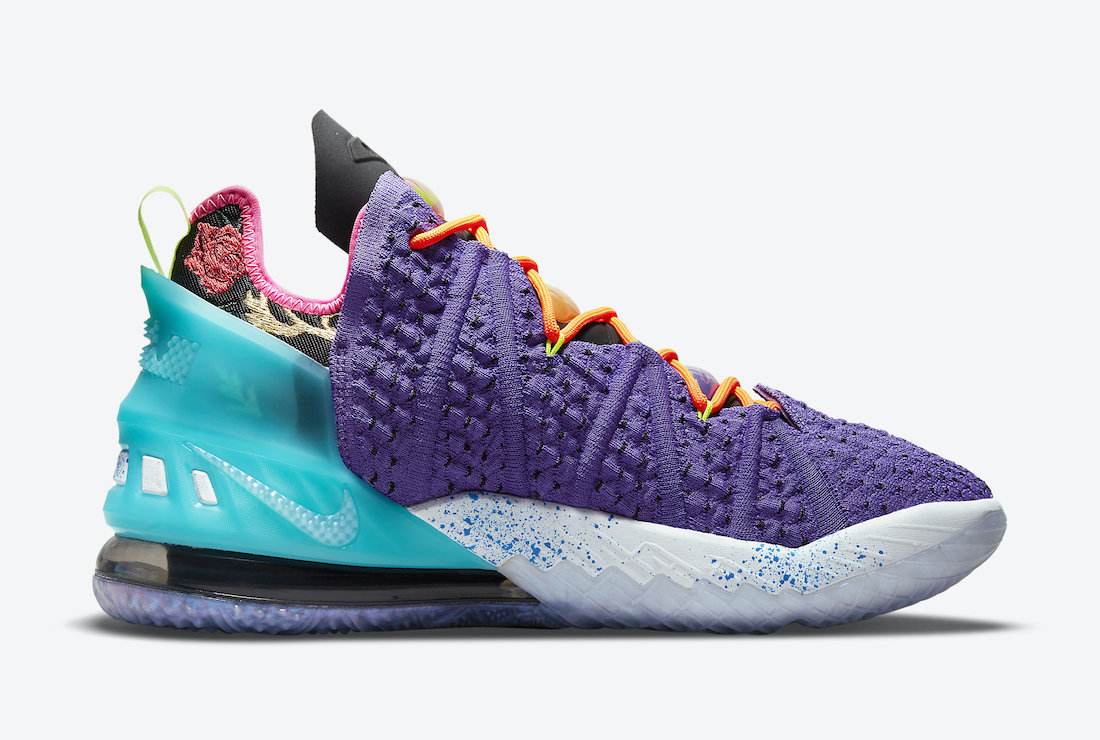 Lebron 18,Nike,发售  玫瑰刺绣加持！LeBron 18 全新配色即将发售！