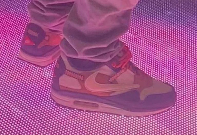 AJ,AJ1,Air Jordan 1,fragment D  Travis Scott 再度上脚三方联名「反勾」！你心动了吗？