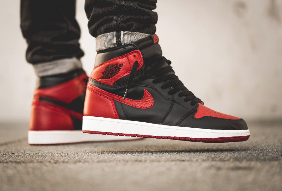 Nike,Jordan Brand,Air Jordan 1   时隔 5 年再度回归！全新 Air Jordan 1 黑红禁穿实物图曝光！