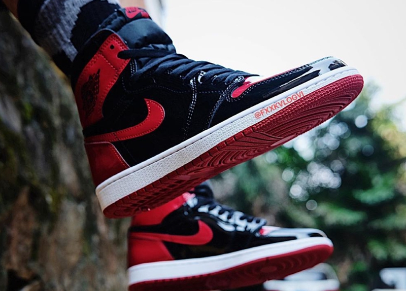 AJ1,Air Jordan 1 High OG,Bred  时隔五年即将回归！「黑红禁穿 AJ1」最新上脚图曝光！