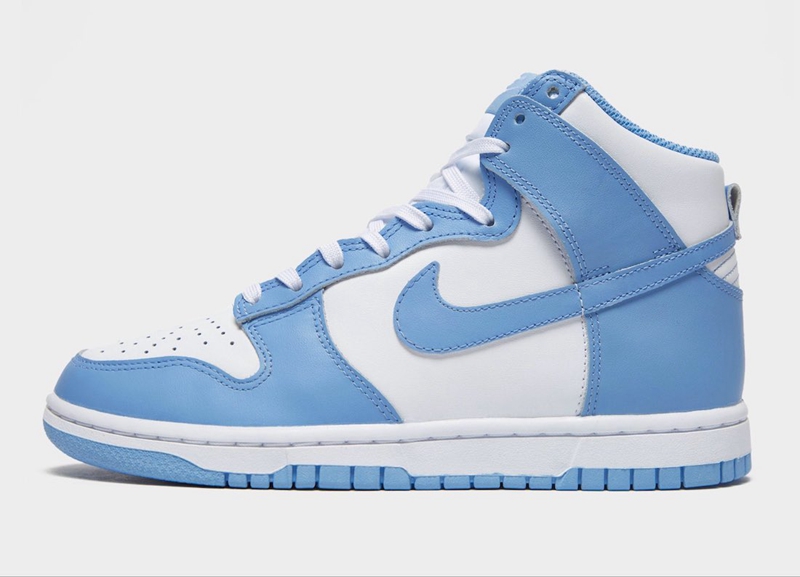 Nike,Dunk High,University Blue  夏日穿搭首选！全新「北卡」Dunk Hi 实物图曝光！