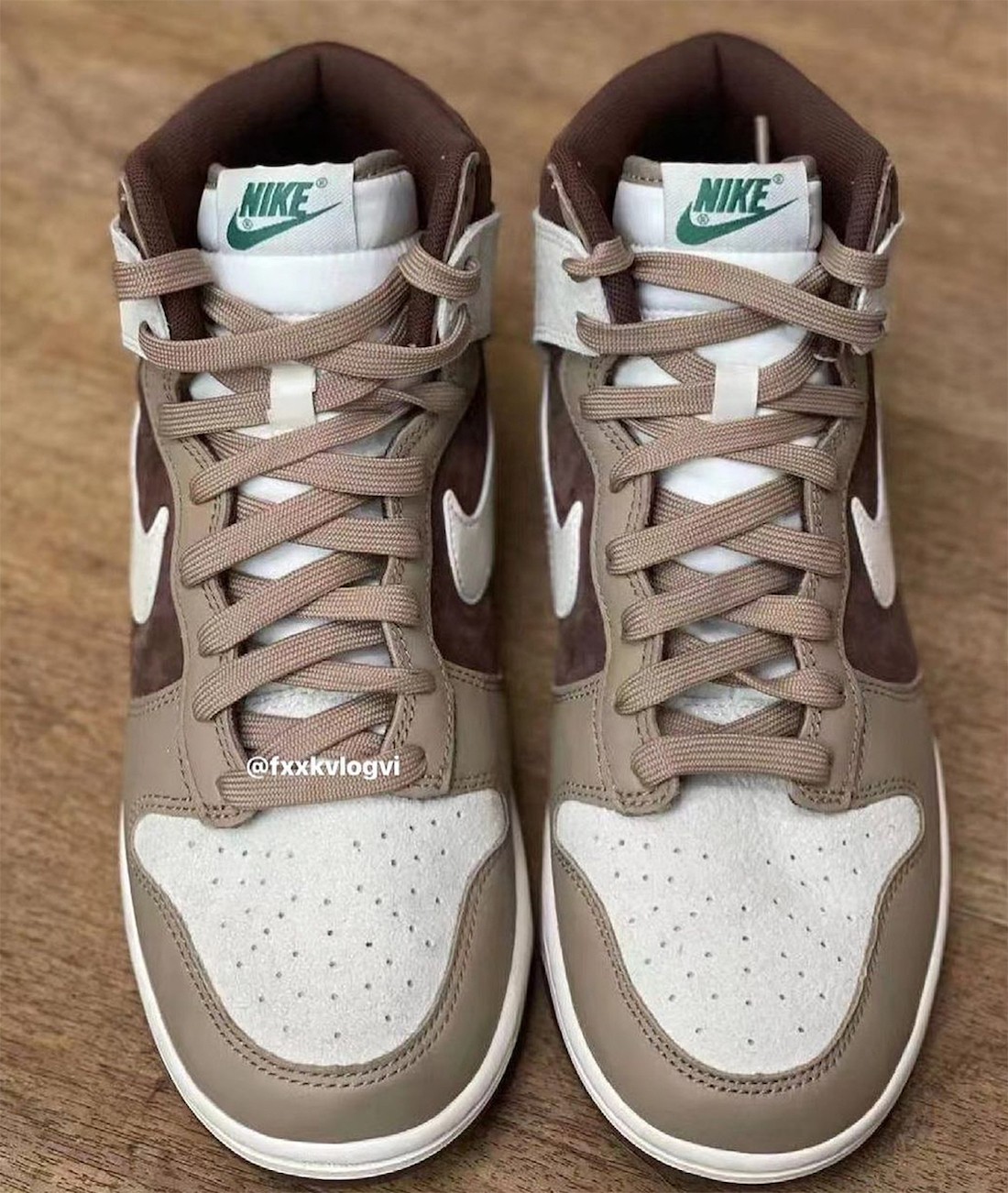 Nike,Dunk Hi  巧克力配色！全新 Nike Dunk Hi 实物曝光！