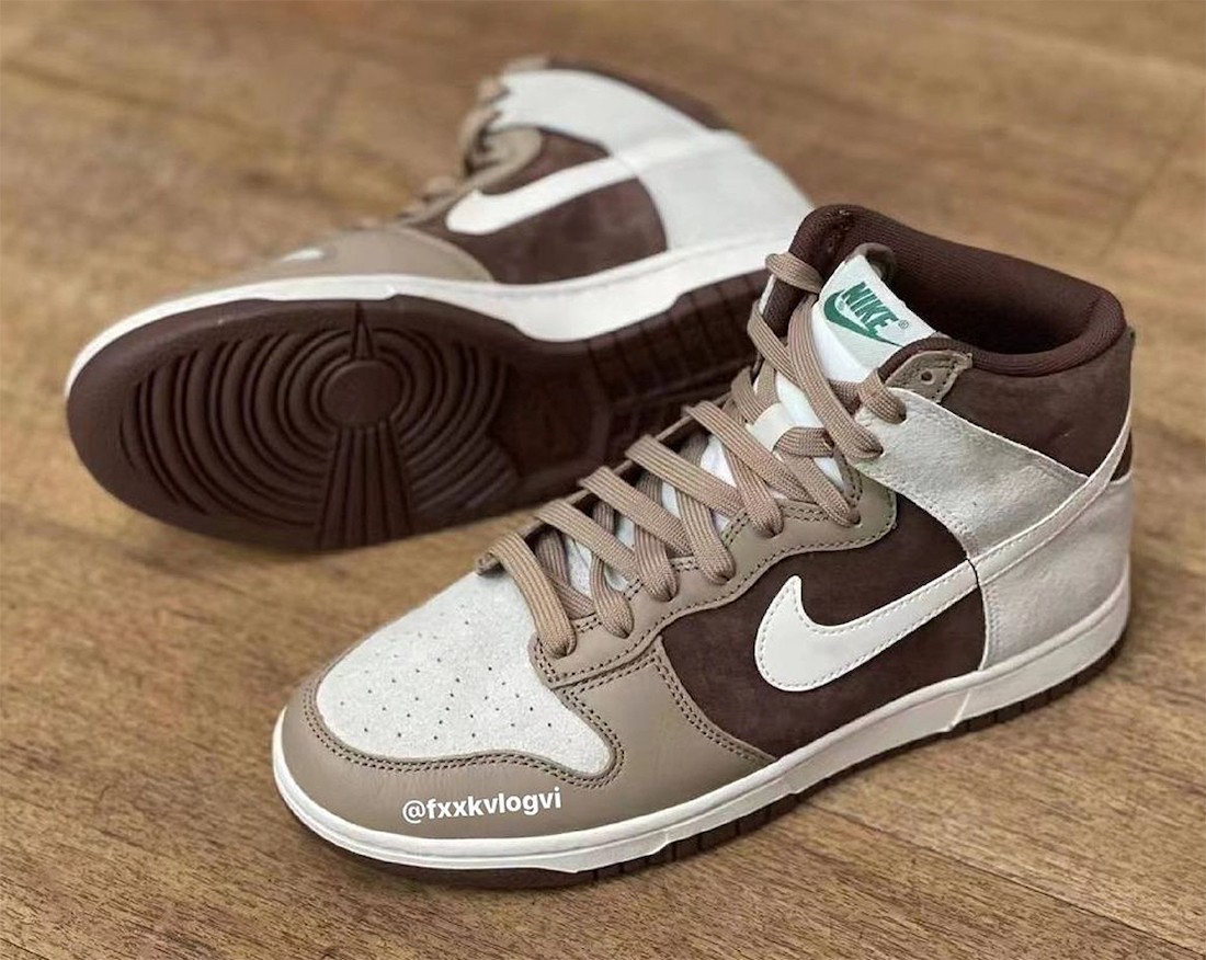 Nike,Dunk Hi  巧克力配色！全新 Nike Dunk Hi 实物曝光！