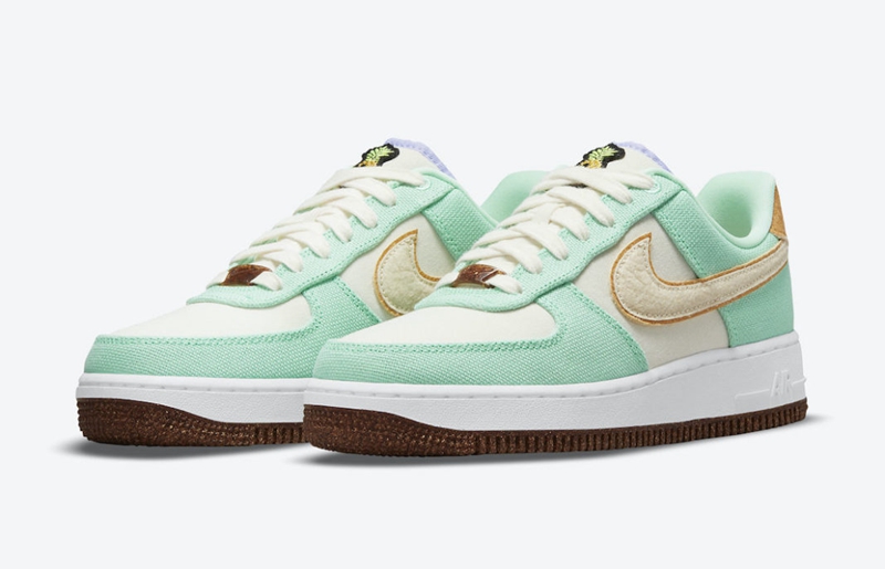 Nike,Air Force 1 Low,Happy Pin  可爱「菠萝」造型质感十足！全新配色 AF1 官图曝光！