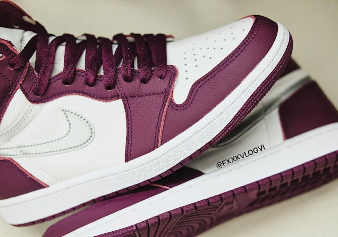 AJ,Air Jordan 1,Bordeaux,AJ1,5  越品越有味道！「波尔多」Air Jordan 1 实物首次曝光！