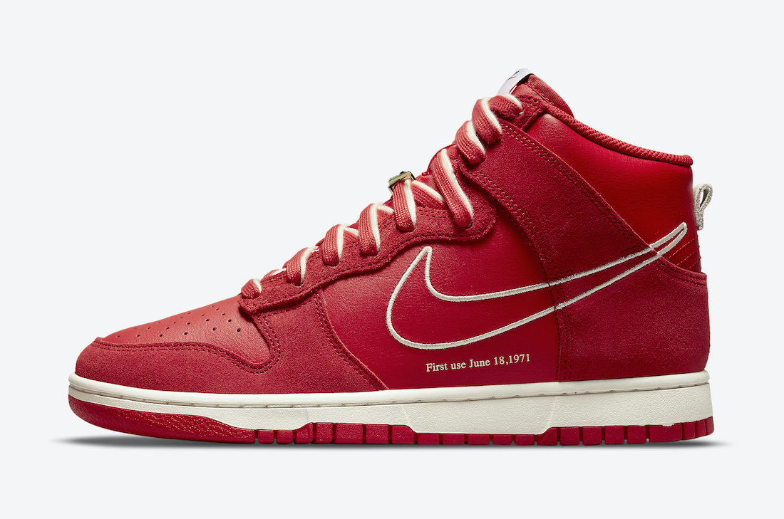 Nike,Dunk,High,“,First,Use,”,诞  双鞋带 + 镶钻鞋带扣！全新配色 Nike Dunk Hi 官图曝光！
