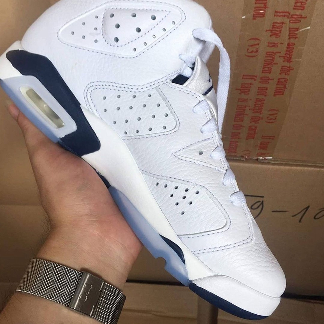 AJ6,Air Jordan 6,Midnight Navy  时隔 21 年即将回归！「海军蓝」Air Jordan 6 实物图曝光！
