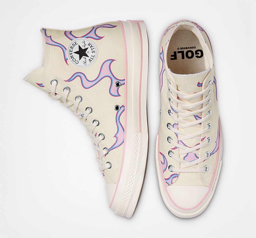 Converse,Chuck 70,Golf Le Fleu  粉色火焰尽显高级！Golf Le Fleur x Converse 全新联名官图曝光！