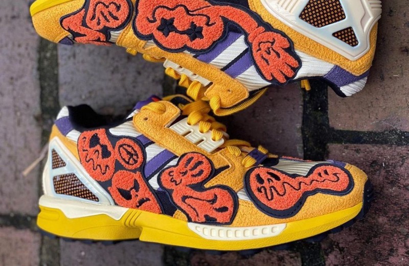 adidas,adidas ZX 8000,万圣节  毛茸茸的鬼魂超可爱！adidas ZX 8000 “万圣节” 实物曝光！