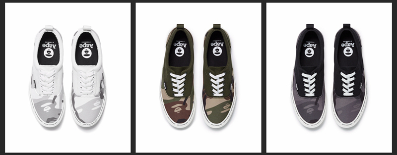 AAPE,SLIPPER,OASIS  经典迷彩元素！AAPE 2021 夏季系列鞋款刚刚上架！