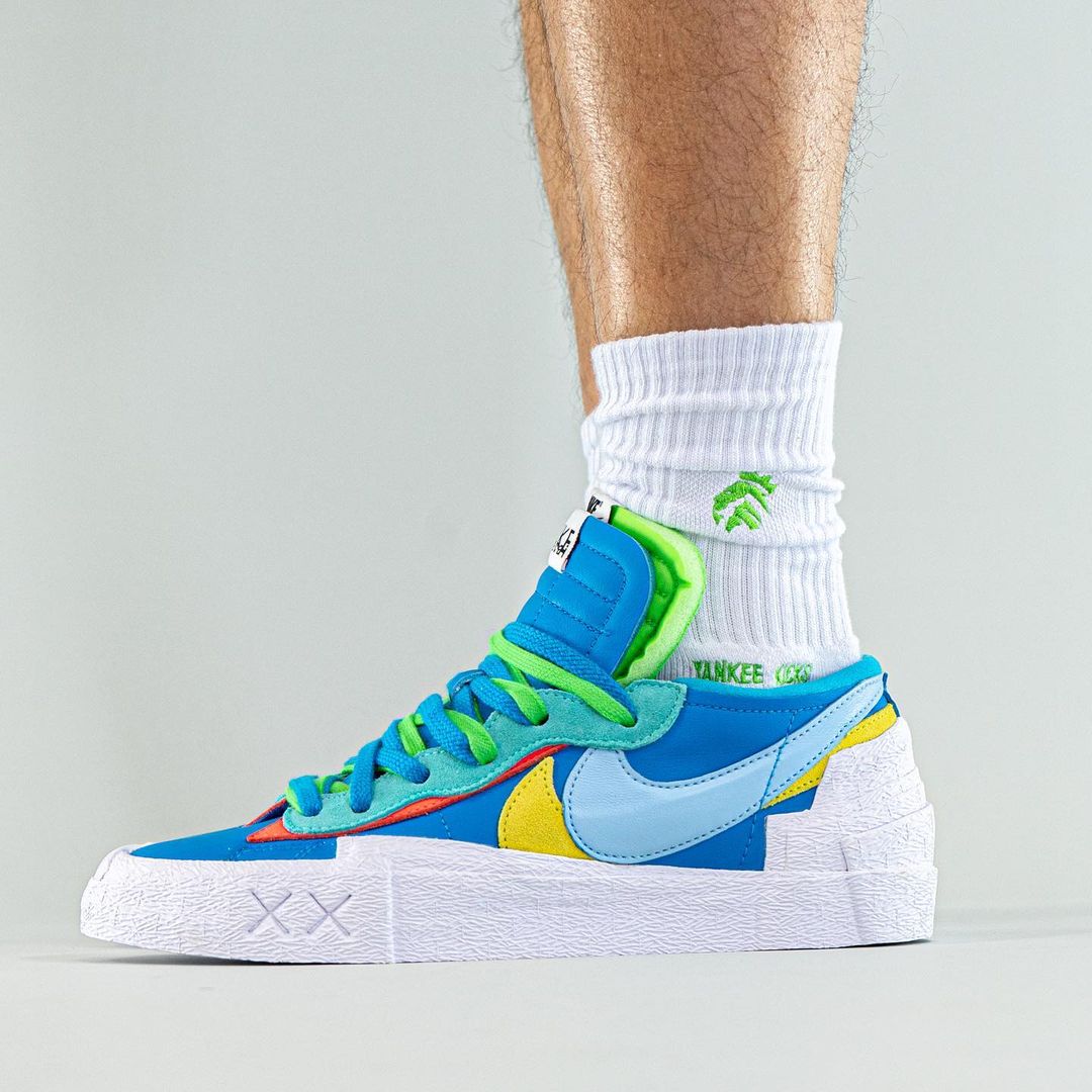sacai,KAWS,Nike,Blazer Low  发售倒计时！三方联名 sacai x KAWS x Nike 上脚新图曝光！
