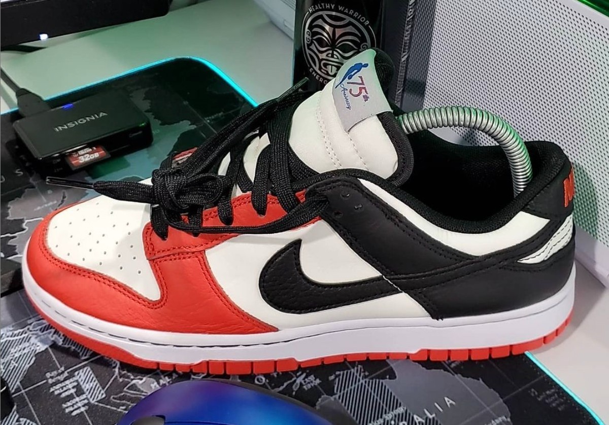 nike,dunk low,DD3363-100,DD336  75 周年联名又曝上脚图！「芝加哥」「尼克斯」Dunk Low 你打几分！