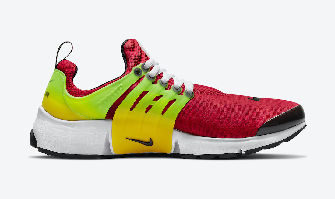 Nike Air Presto “University Re  黄绿渐变真骚气！全新 Nike Air Presto 新配色首次曝光！