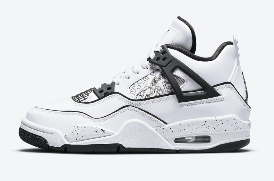 Air Jordan 4, DIY,DC4101-100  买鞋送笔！全新 Air Jordan 4 “DIY” 官图曝光！