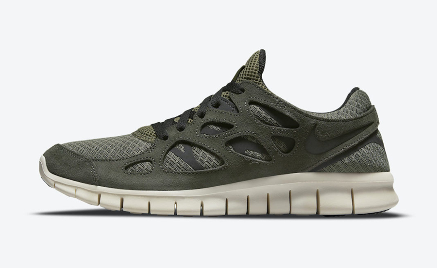 Nike,Free Run 2,Medium Olive,5  军绿真硬朗！全新配色 Nike Free Run 2 官图曝光！