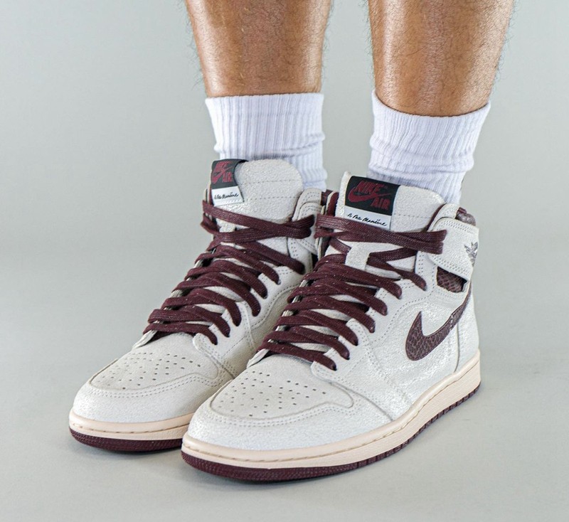 A Ma Maniere,Air Jordan 1 High  奢华气质尽显！全新联名 Air Jordan 1 实物上脚曝光！