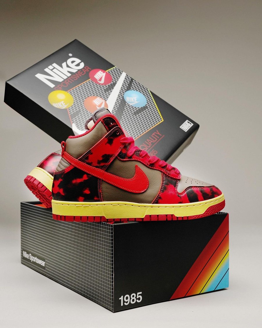 Nike,Dunk High 1985,black-acid  SNKRS 上架！复古装扮 Dunk HI 1985 后天发售！